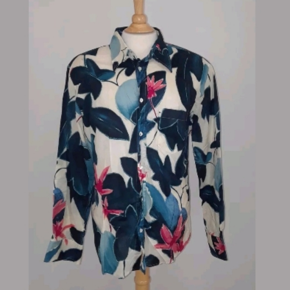 Womens P.A.R.O.S.H. Long Sleeve Floral Top